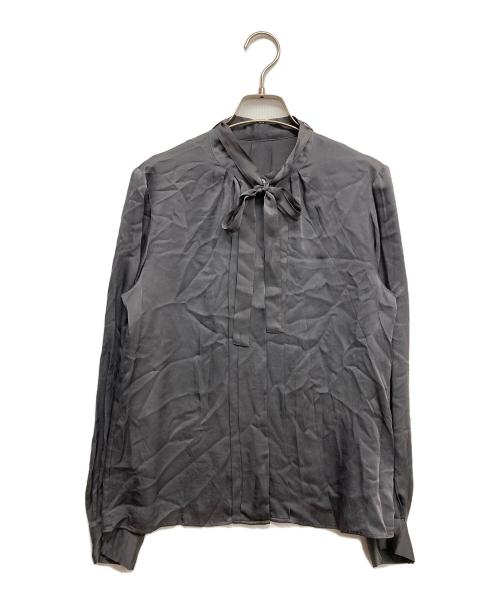 BALLSEY（ボールジィ）BALLSEY (ボールジィ) シルク長袖ブラウス グレー サイズ:38の古着・服飾アイテム