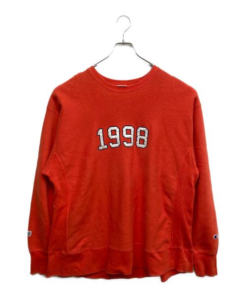 Champion REVERSE WEAVE（チャンピオン リバース ウィーブ）Champion REVERSE WEAVE (チャンピオン リバース ウィーブ) クルーネックスウェット オレンジ サイズ:Lの古着・服飾アイテム