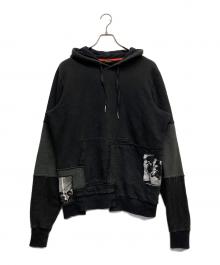 DIESEL（ディーゼル）の古着「デザインパーカー」｜ブラック