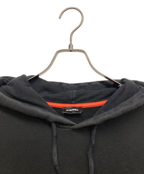 DIESEL（ディーゼル）DIESEL (ディーゼル) デザインパーカー ブラック サイズ:Mの古着・服飾アイテム