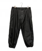 COMME des GARCONS HOMMEコムデギャルソン オム）の古着「エステルツイルイージーパンツ」｜ブラック