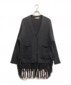 UN3D.アンスリード）の古着「ニットカーディガン」｜ブラック