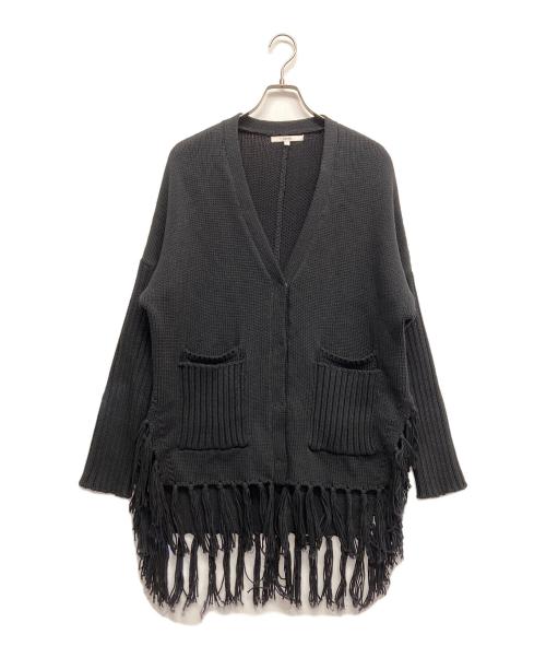 UN3D.（アンスリード）UN3D. (アンスリード) ニットカーディガン ブラック サイズ:Fの古着・服飾アイテム