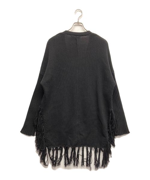 UN3D.（アンスリード）UN3D. (アンスリード) ニットカーディガン ブラック サイズ:Fの古着・服飾アイテム