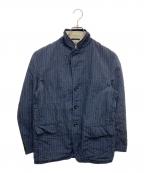 COMME des GARCONS HOMMEコムデギャルソン オム）の古着「ウールリネン混テーラードジャケット」｜ネイビー