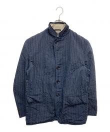 COMME des GARCONS HOMME（コムデギャルソン オム）の古着「ウールリネン混テーラードジャケット」｜ネイビー