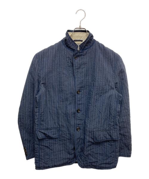 COMME des GARCONS HOMME（コムデギャルソン オム）COMME des GARCONS HOMME (コムデギャルソン オム) ウールリネン混テーラードジャケット ネイビー サイズ:Sの古着・服飾アイテム