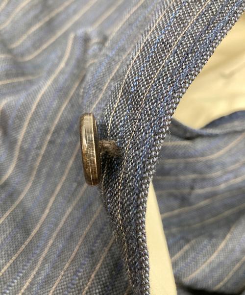 COMME des GARCONS HOMME（コムデギャルソン オム）COMME des GARCONS HOMME (コムデギャルソン オム) ウールリネン混テーラードジャケット ネイビー サイズ:Sの古着・服飾アイテム