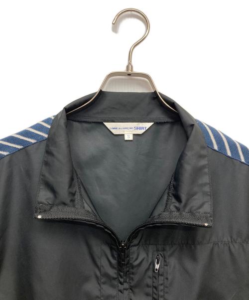COMME des GARCONS SHIRT（コムデギャルソンシャツ）COMME des GARCONS SHIRT (コムデギャルソンシャツ) ナイロンプルオーバージャケット ブラック サイズ:Sの古着・服飾アイテム