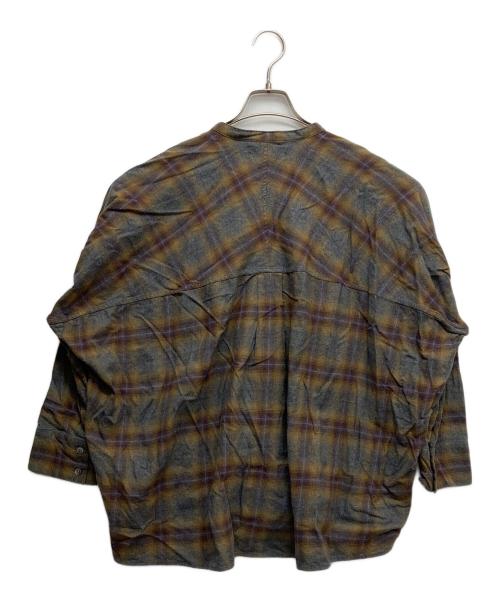 ZUCCA（ズッカ）ZUCCA (ズッカ) オンブレブラウス ブラウン サイズ:Mの古着・服飾アイテム