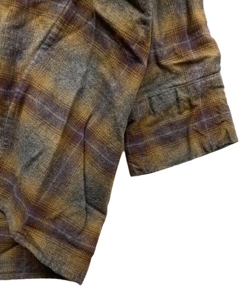 ZUCCA（ズッカ）ZUCCA (ズッカ) オンブレブラウス ブラウン サイズ:Mの古着・服飾アイテム