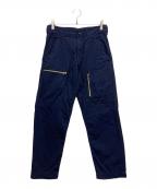 BLACK COMME des GARCONSブラックコムデギャルソン）の古着「製品染めジップパンツ」｜ネイビー