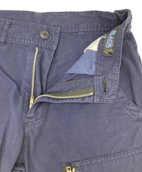 BLACK COMME des GARCONS（ブラックコムデギャルソン）BLACK COMME des GARCONS (ブラックコムデギャルソン) 製品染めジップパンツ ネイビー サイズ:Sの古着・服飾アイテム