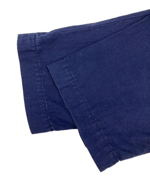 BLACK COMME des GARCONS（ブラックコムデギャルソン）BLACK COMME des GARCONS (ブラックコムデギャルソン) 製品染めジップパンツ ネイビー サイズ:Sの古着・服飾アイテム