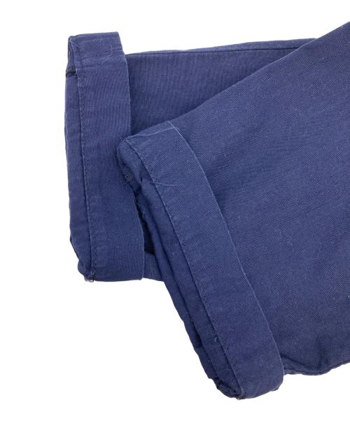 BLACK COMME des GARCONS（ブラックコムデギャルソン）BLACK COMME des GARCONS (ブラックコムデギャルソン) 製品染めジップパンツ ネイビー サイズ:Sの古着・服飾アイテム