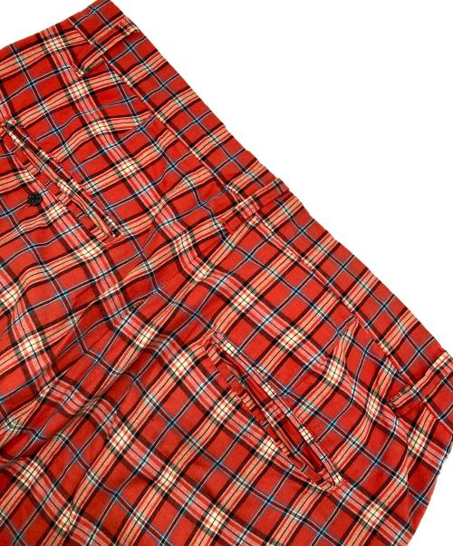 stussy（ステューシー）stussy (ステューシー) チェックハーフパンツ レッド サイズ:34の古着・服飾アイテム