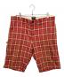 stussy（ステューシー）の古着「チェックハーフパンツ」｜レッド