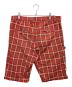 stussy (ステューシー) チェックハーフパンツ レッド サイズ:34：8000円