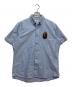 A BATHING APE（ア ベイシング エイプ）の古着「ワッペン刺繍半袖シャツ」｜ブルー