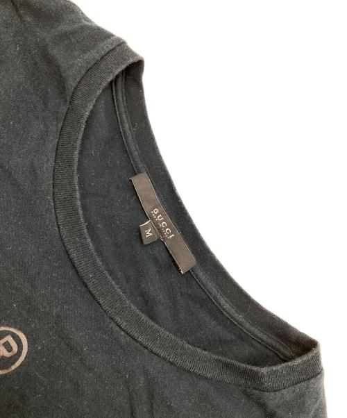 GUCCI（グッチ）GUCCI (グッチ) ロゴプリントTシャツ ブラック サイズ:Mの古着・服飾アイテム
