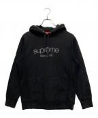 SUPREMEシュプリーム）の古着「classic logo hooded sweatshirt」｜ブラック