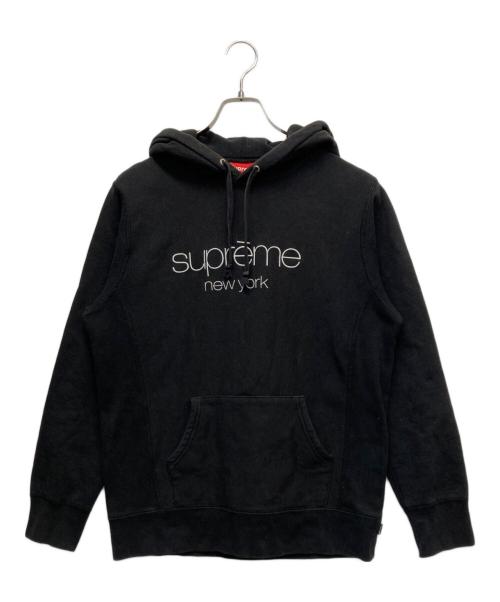 SUPREME（シュプリーム）Supreme (シュプリーム) classic logo hooded sweatshirt ブラック サイズ:Mの古着・服飾アイテム