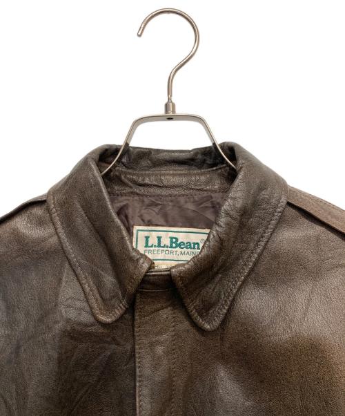 L.L.Bean（エルエルビーン）L.L.Bean (エルエルビーン) A-2 Type Leather Jacket ブラウン サイズ:38の古着・服飾アイテム