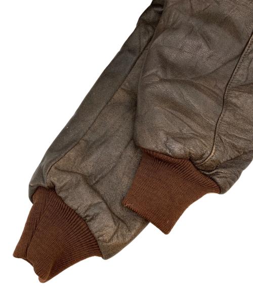 L.L.Bean（エルエルビーン）L.L.Bean (エルエルビーン) A-2 Type Leather Jacket ブラウン サイズ:38の古着・服飾アイテム