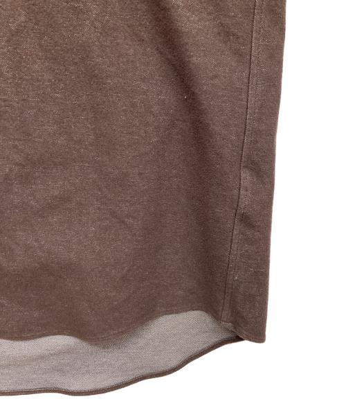 UNITED TOKYO（ユナイテッドトーキョー）UNITED TOKYO (ユナイテッドトーキョー) フランネルストレッチバンドカラーシャツ ブラウン サイズ:2の古着・服飾アイテム