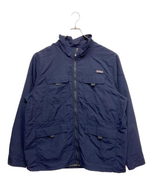 Eddie Bauer（エディーバウアー）Eddie Bauer (エディーバウアー) フィッシングジャケット ブルー サイズ:2XLの古着・服飾アイテム
