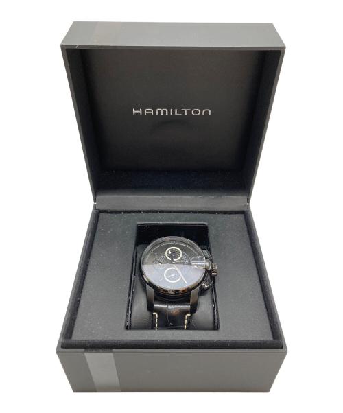 HAMILTON（ハミルトン）HAMILTON (ハミルトン) レイルロード クロノグラフ ブラックの古着・服飾アイテム