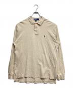 POLO RALPH LAURENポロ・ラルフローレン）の古着「長袖ポロシャツ」｜ベージュ