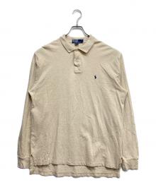 POLO RALPH LAUREN（ポロ・ラルフローレン）の古着「長袖ポロシャツ」｜ベージュ