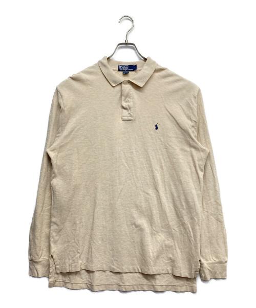 POLO RALPH LAUREN（ポロ・ラルフローレン）POLO RALPH LAUREN (ポロ・ラルフローレン) 長袖ポロシャツ ベージュ サイズ:Lの古着・服飾アイテム