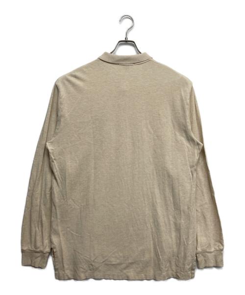 POLO RALPH LAUREN（ポロ・ラルフローレン）POLO RALPH LAUREN (ポロ・ラルフローレン) 長袖ポロシャツ ベージュ サイズ:Lの古着・服飾アイテム