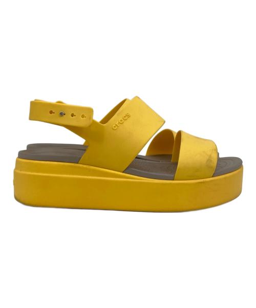 crocs（クロックス）crocs (クロックス) ウェッジソールサンダル イエロー サイズ:W9の古着・服飾アイテム