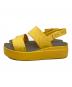 crocs (クロックス) ウェッジソールサンダル イエロー サイズ:W9：5000円
