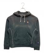 Champion REVERSE WEAVEチャンピオン リバース ウィーブ）の古着「後染めリバースウィーブパーカー」｜ブラック