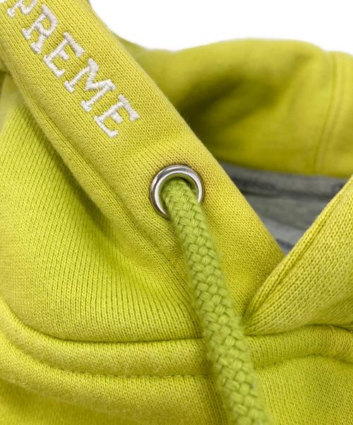 SUPREME（シュプリーム）Supreme (シュプリーム) Champion (チャンピオン) Champion Stacked C Hooded Sweatshirt 黄緑 サイズ:Mの古着・服飾アイテム