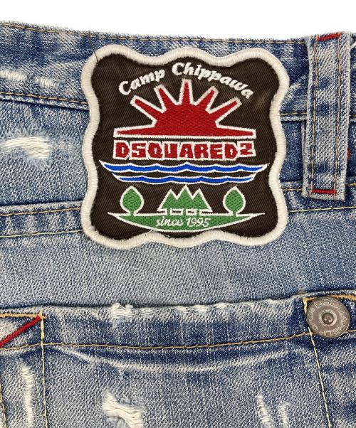 DSQUARED2（ディースクエアード）DSQUARED2 (ディースクエアード) camp chippewaデニムパンツ インディゴ サイズ:48の古着・服飾アイテム
