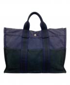 HERMESエルメス）の古着「トートバッグ」｜ネイビー