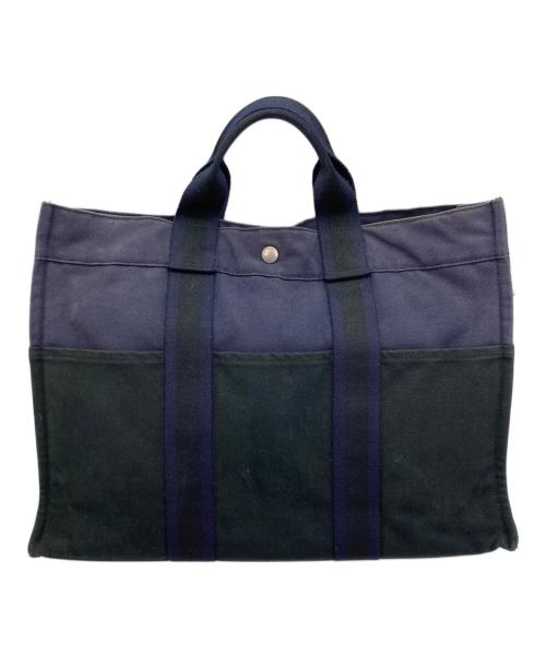 HERMES（エルメス）HERMES (エルメス) トートバッグ ネイビーの古着・服飾アイテム