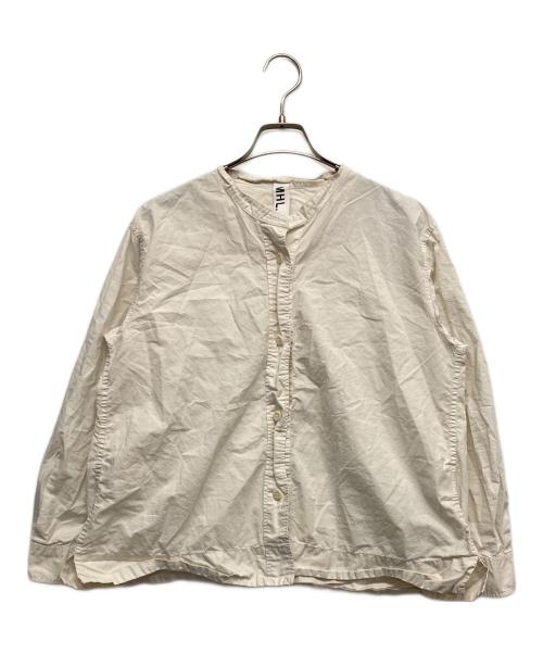 MHL（エムエイチエル）MHL (エムエイチエル) COTTON RAMIE POPLINシャツ アイボリー サイズ:Ⅱの古着・服飾アイテム