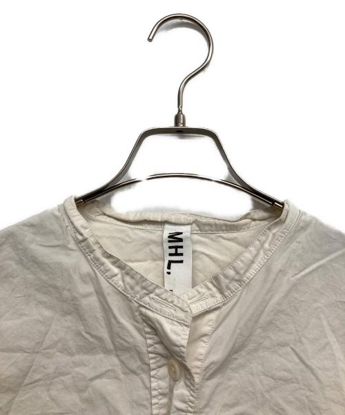 MHL（エムエイチエル）MHL (エムエイチエル) COTTON RAMIE POPLINシャツ アイボリー サイズ:Ⅱの古着・服飾アイテム