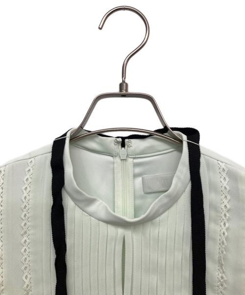 CELFORD（セルフォード）CELFORD (セルフォード) シフォン×レースワンピース ミント サイズ:38の古着・服飾アイテム