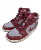 NIKEナイキ）の古着「JORDAN 1 MID」｜グレー×ボルドー