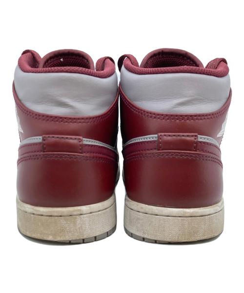 NIKE（ナイキ）NIKE (ナイキ) JORDAN 1 MID グレー×ボルドー サイズ:26の古着・服飾アイテム