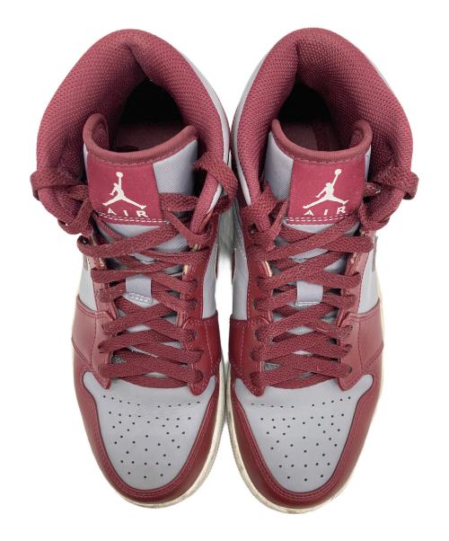 NIKE（ナイキ）NIKE (ナイキ) JORDAN 1 MID グレー×ボルドー サイズ:26の古着・服飾アイテム