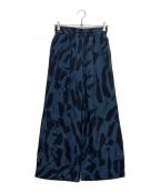 SACRAサクラ）の古着「ABSTRACT PAINTING PANTS」｜ネイビー