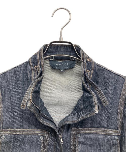 GUCCI（グッチ）GUCCI (グッチ) アーカイヴデニムジャケット ブルー サイズ:40の古着・服飾アイテム